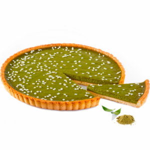 Tarte au thé Matcha