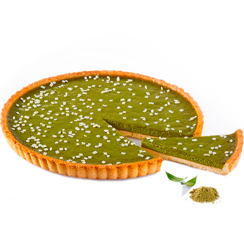 tarte au thé matcha