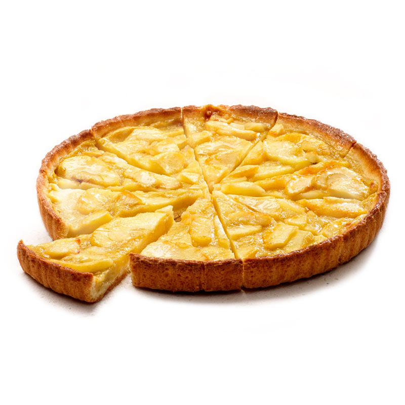 tarte aux pommes prédécoupée