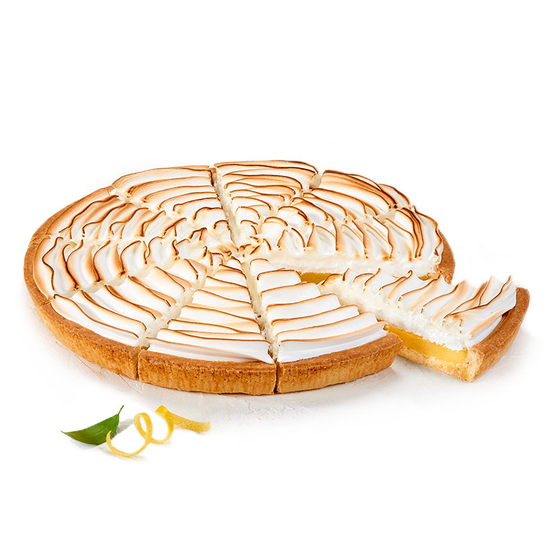 tarte au citron meringuée prédécoupée