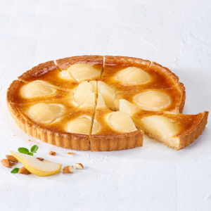 tarte aux poires bourdaloue prédécoupée