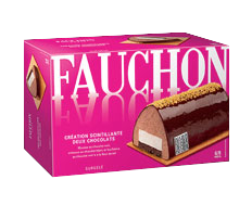 Fauchon, bûche création scintillante deux chocolats