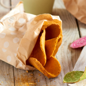 chips plaques de pain tomate