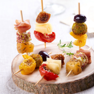 mini-brochettes apéritives