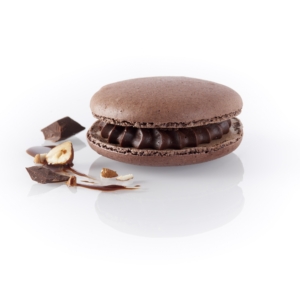 Macaron Chocolat cœur fondant Praliné