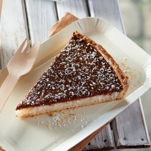 Tarte noix de coco et pâte à tartiner