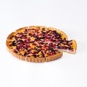 Tarte fruits rouges predecoupée