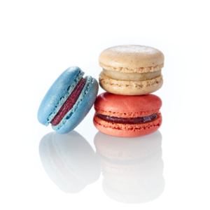Mini-macarons bleu blanc rouge 12g x96